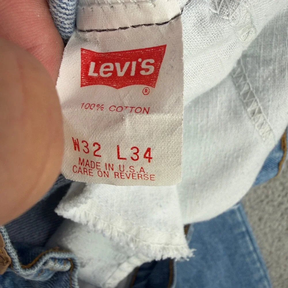 Vintage Levi's 550 Orange Tab Mens 30x34 Blue Stonewash Made in USA 1993 Tapered